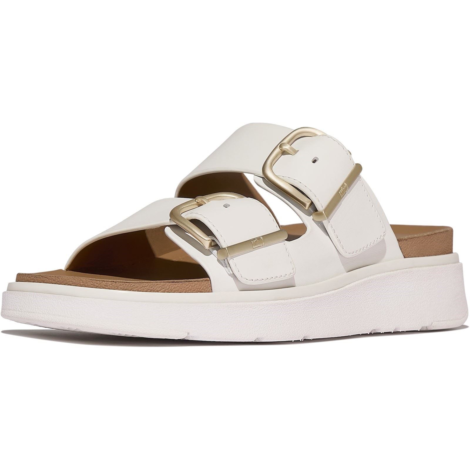 Fitflop Gen-FF Two-Bar Leather Women's Urban White Sandals