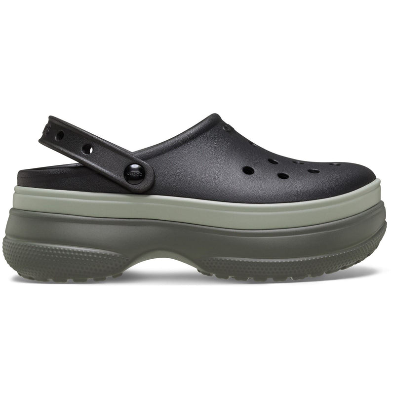 Crocs Classic Stacked Synthetic Black Clogs