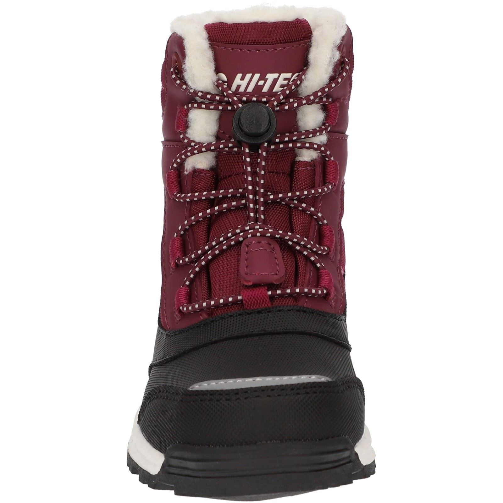 Hi-Tec Leo Nylon Berry Winter Mid Calf Boots