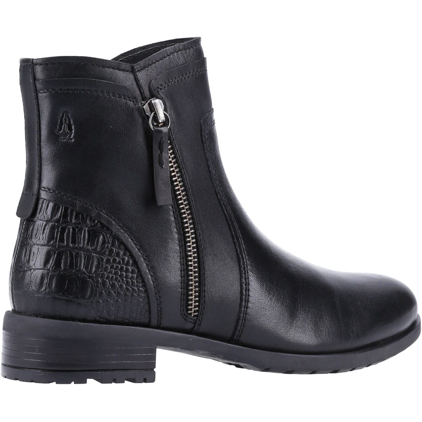Hush Puppies Scarlett Leather Women's Black Boots