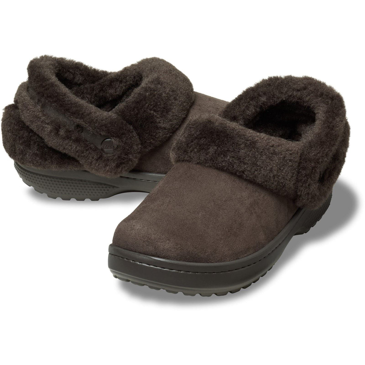 Crocs Unfurgettable Vegan Suede Polyester Women's Espresso Clogs