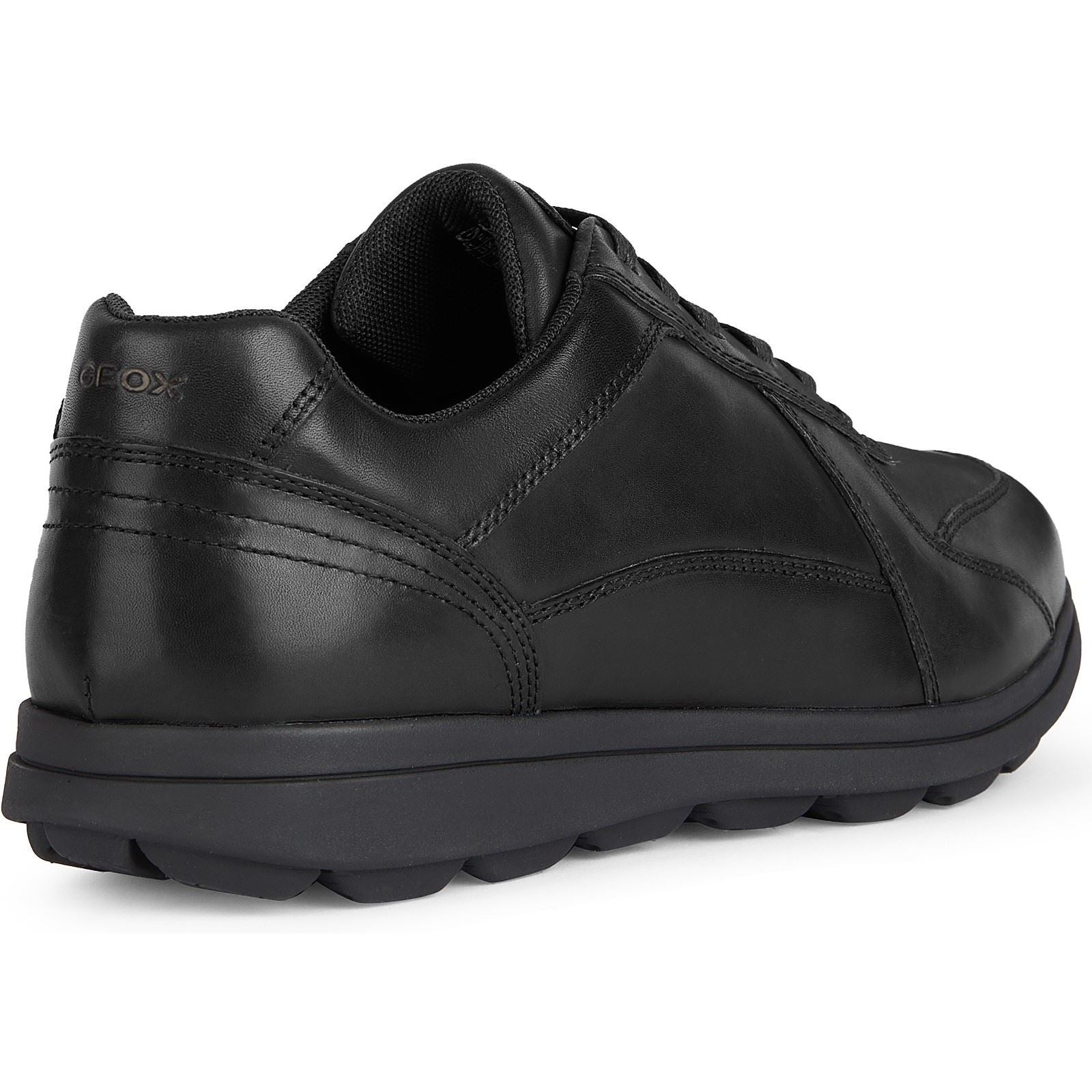 Geox U SPHERICA EC12 Leather Bovine Full Grain Men's Black Trainers