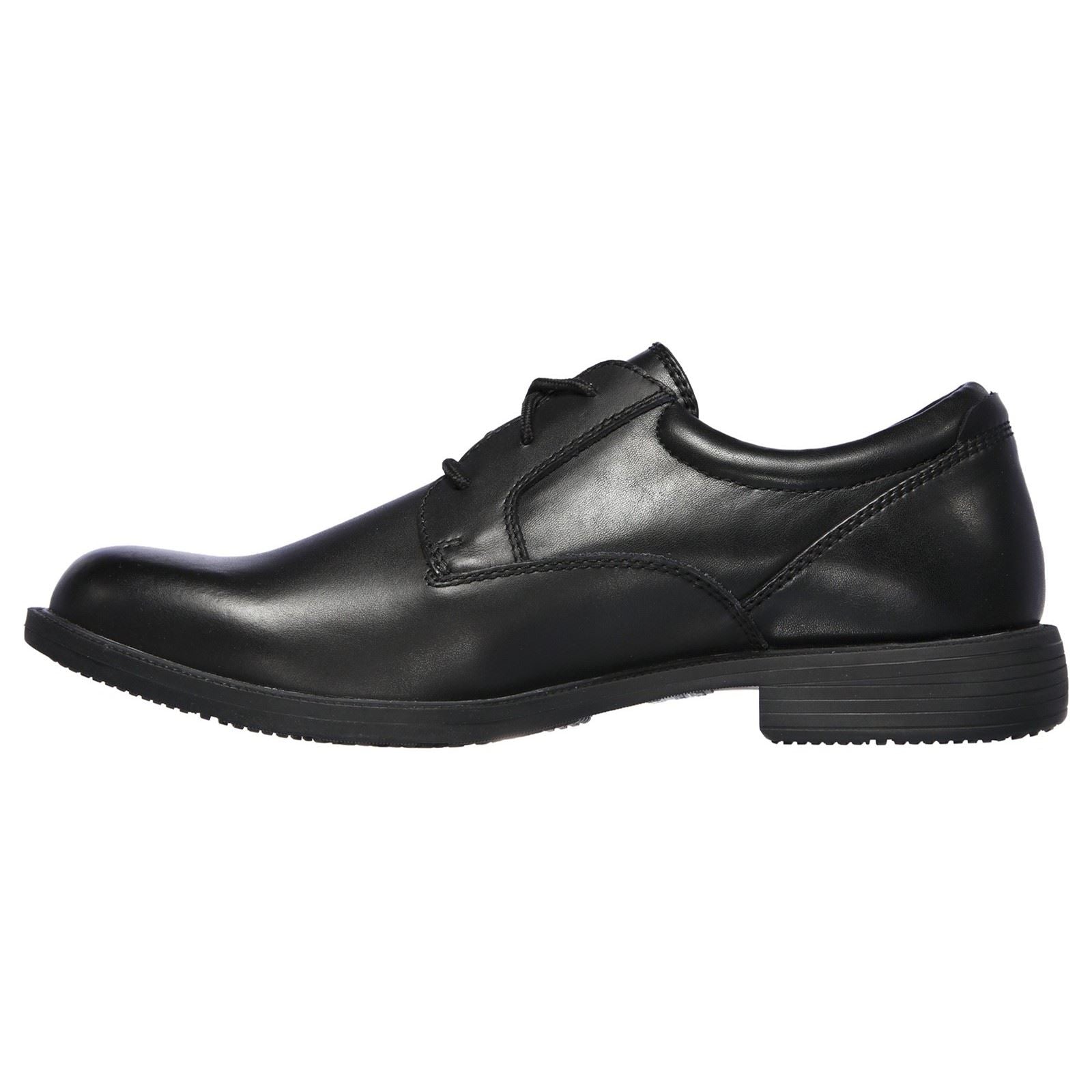 Skechers Dreston Rasmiss Leather Men's Black Standard Lace-Up Shoes