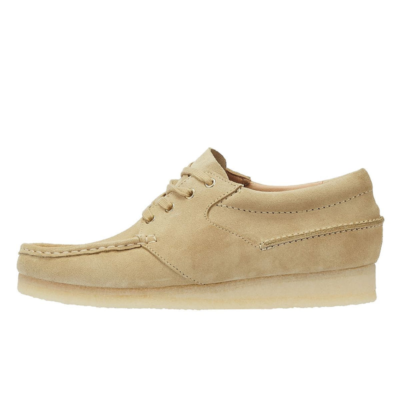 Clarks Originals Wallabee Boat Suede Men's Maple Lace-Up Shoes