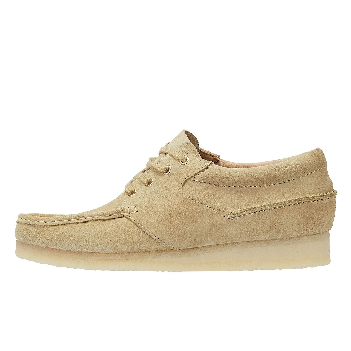 Clarks Originals Wallabee Boat Suede Men's Maple Lace-Up Shoes