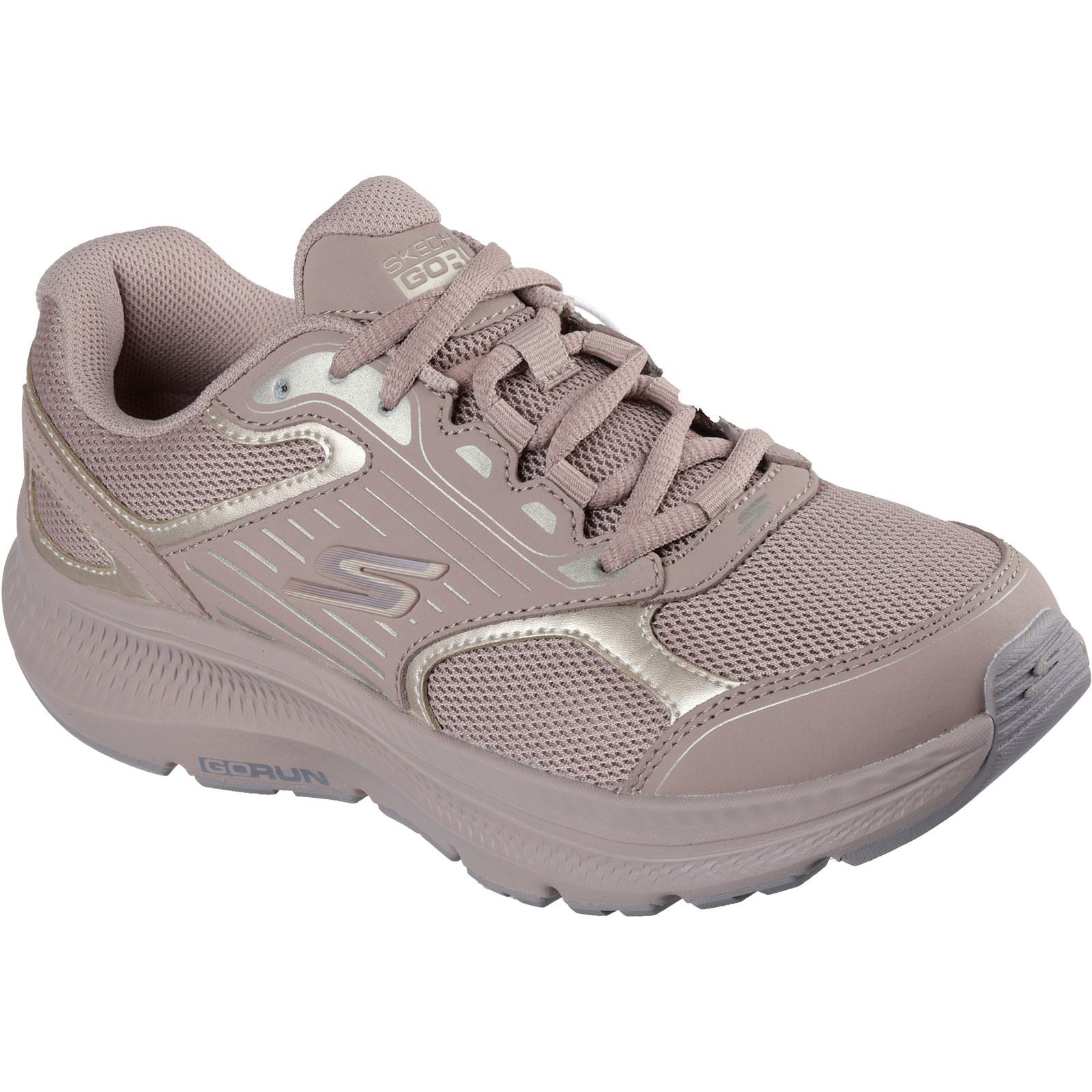 Skechers GO RUN Consistent 2.0 Advantage Leather Women's Light Brown/Gold Trainers