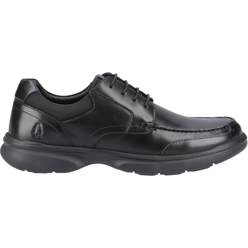 Hush Puppies Hugh Leather Men's Black Lace-Up Shoes