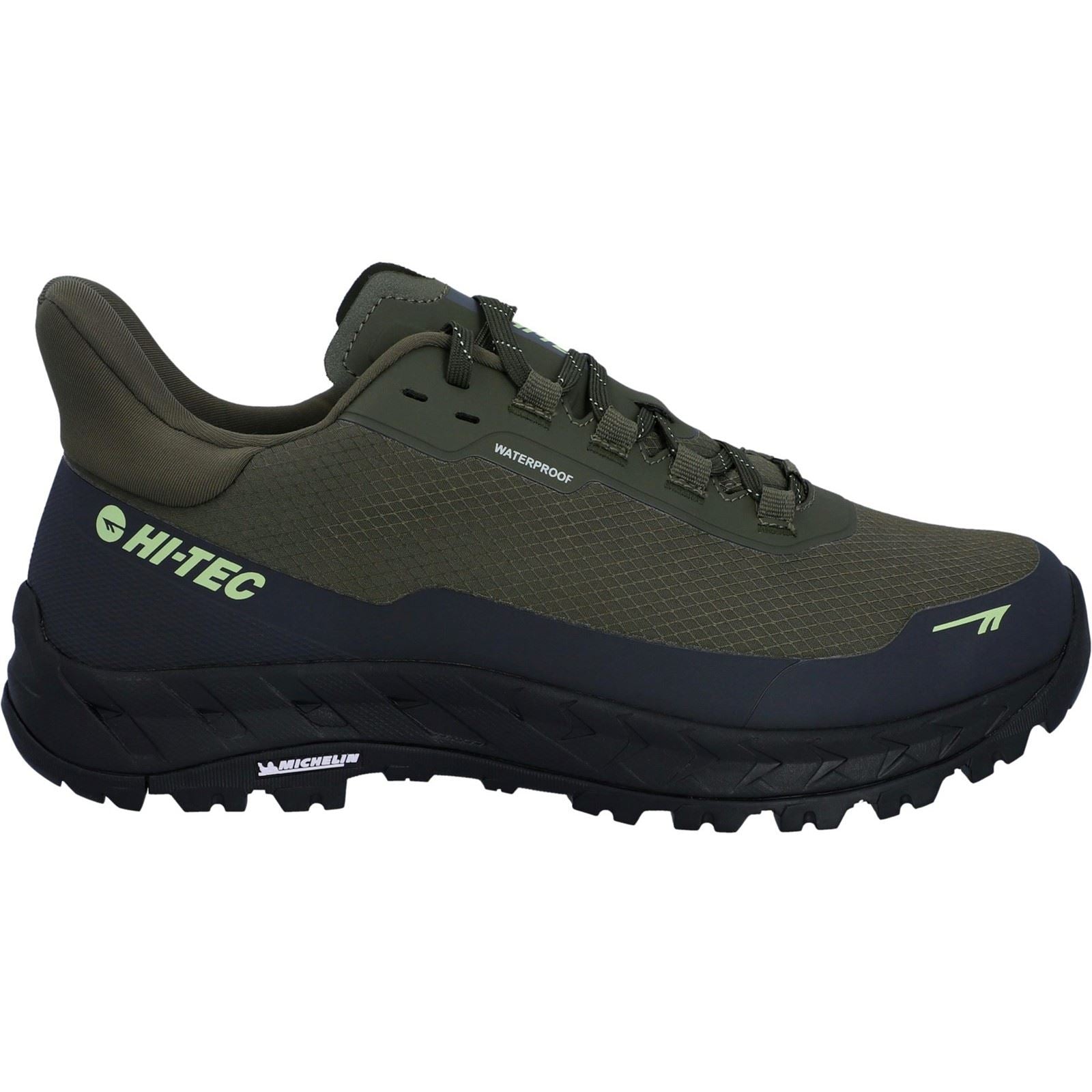 Hi-Tec ALTITUDE LITE WP Synthetic Men's Olive Night/Charcoal Grey/Lime Hiking Boots