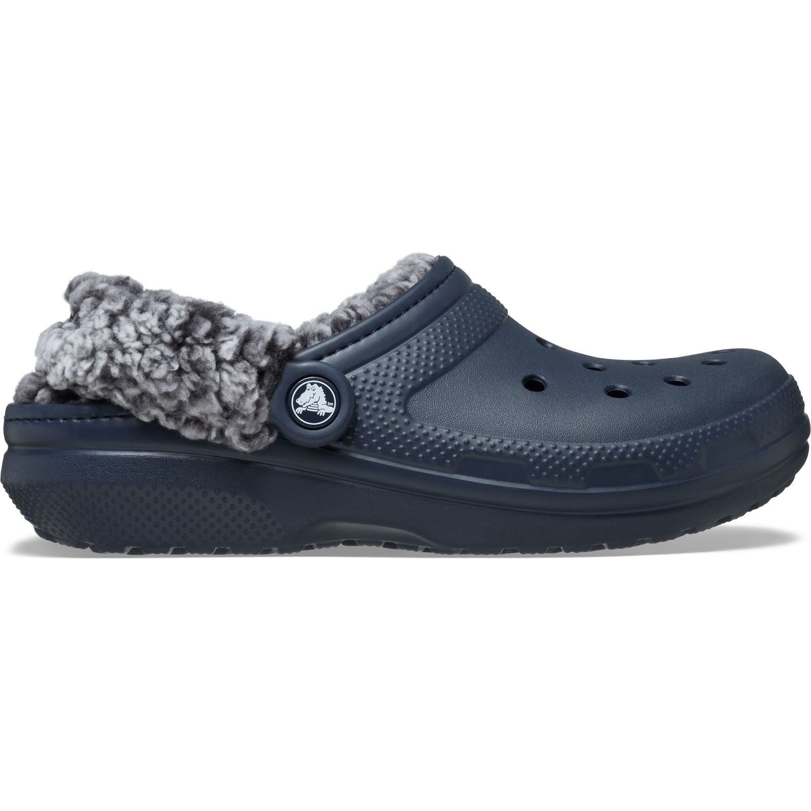 Crocs Classic Fleece Lined Thermoplastic Navy Clogs