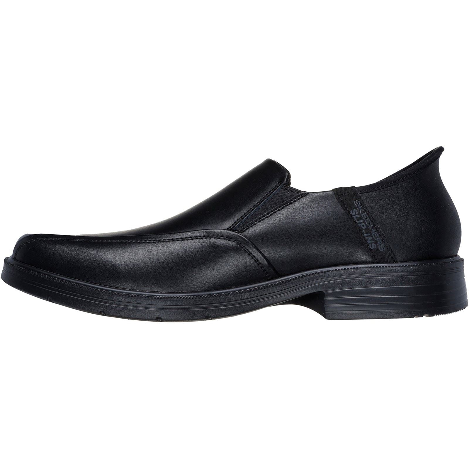 Skechers Caswell Frantone Leather Men's Black Slip-On Shoes