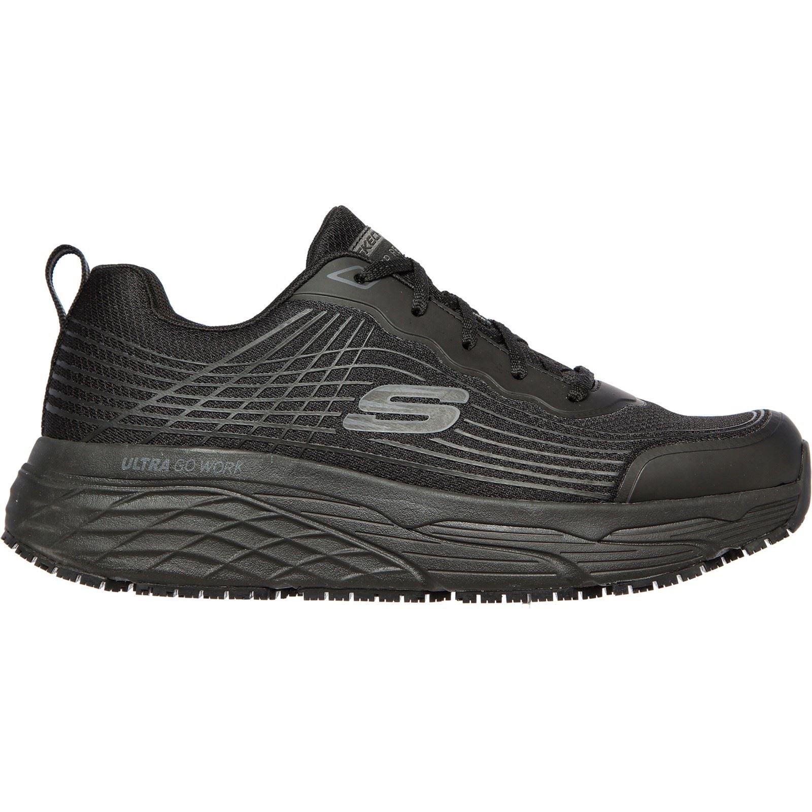 Skechers Workwear Skechers Work Relaxed Fit Textile Men's Black Safety Trainers