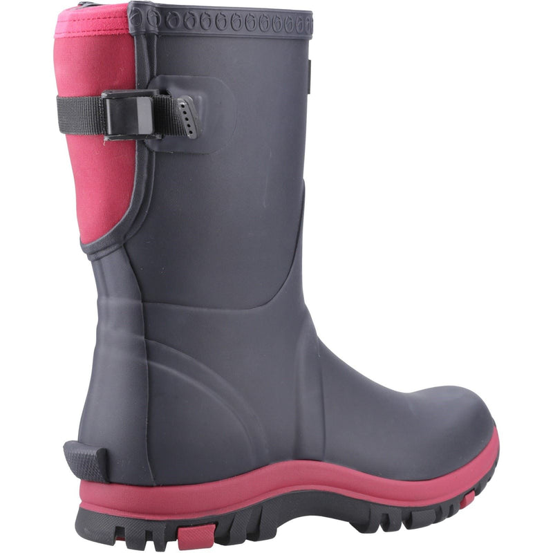 Cotswold Realm Rubber Women's Navy/Pink Wellington Boots