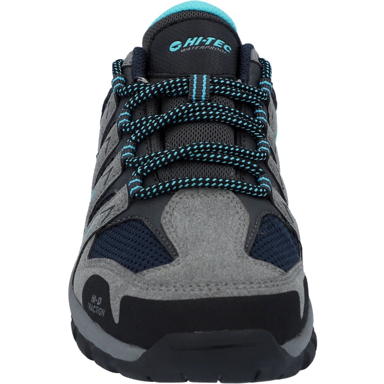 Hi-Tec Corzo Low PU Suede Women's Cool Grey/Navy Blue/Curacao Hiking Boots