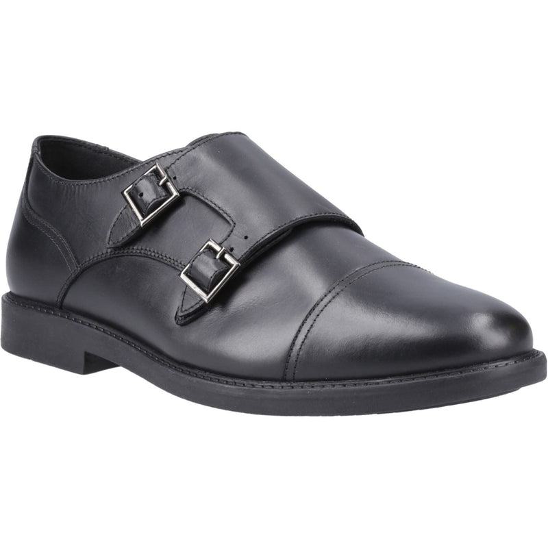 Hush Puppies Tim Monk Leather Boys's Black Shoes