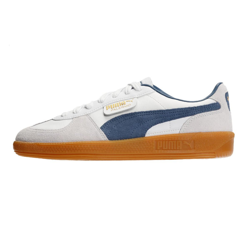 Puma Palermo Leather Men's White/Blue Trainers