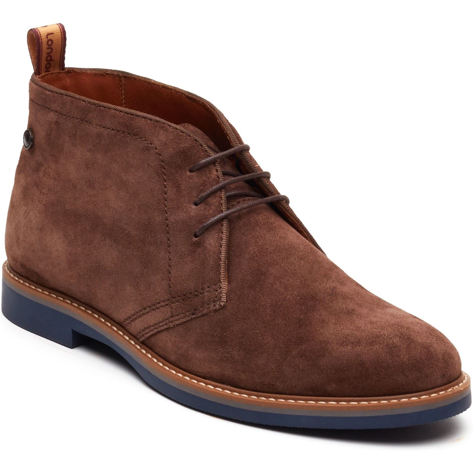Base London Carlton Chukka Leather Men's Brown Boots