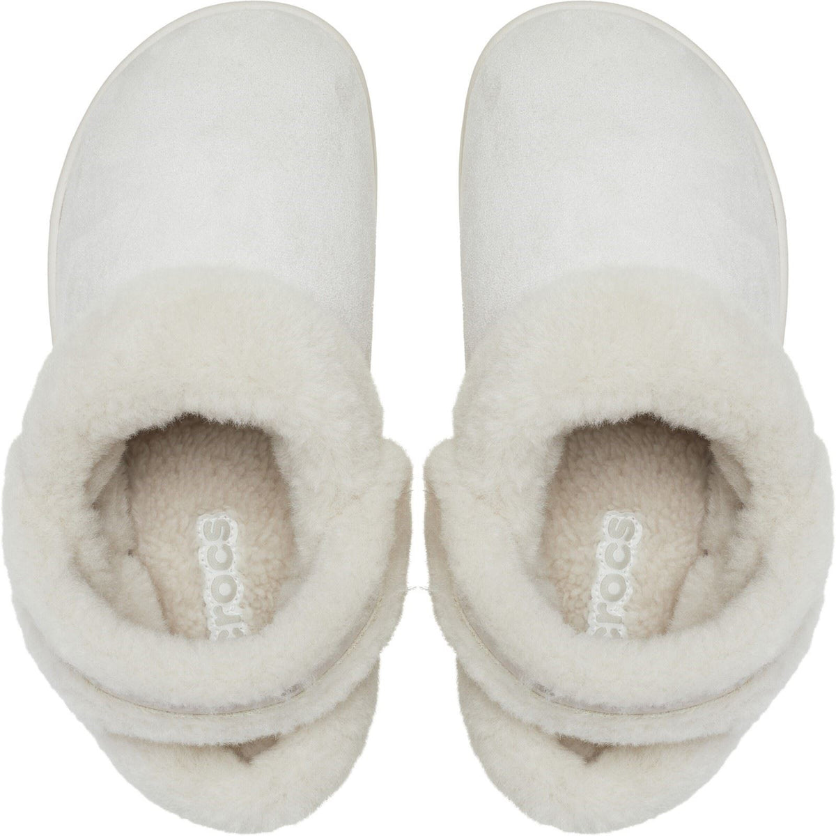 Crocs Unfurgettable Vegan Suede Polyester Women's Cocoa Cream Clogs