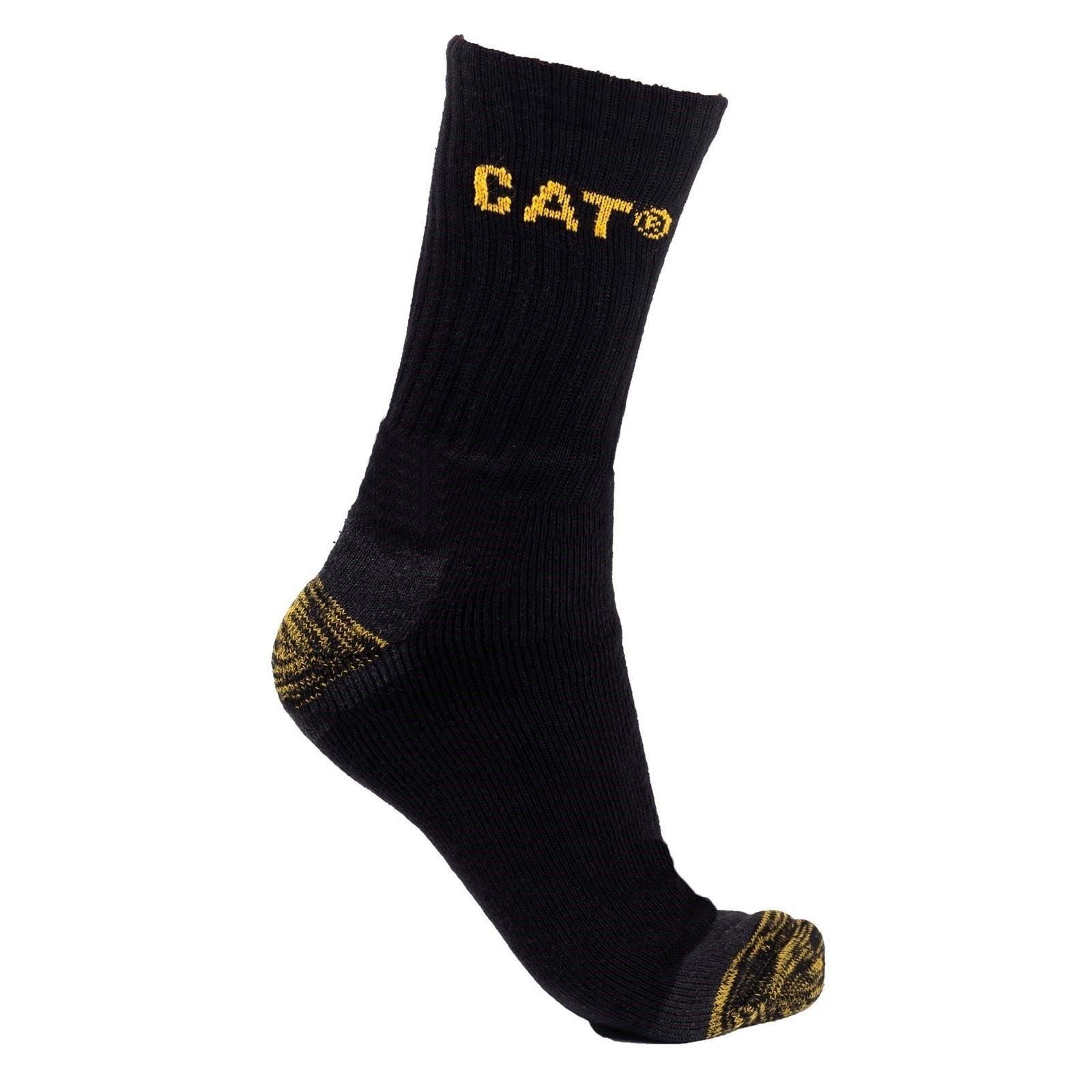 Caterpillar Premium Cotton Men's Black Work Socks