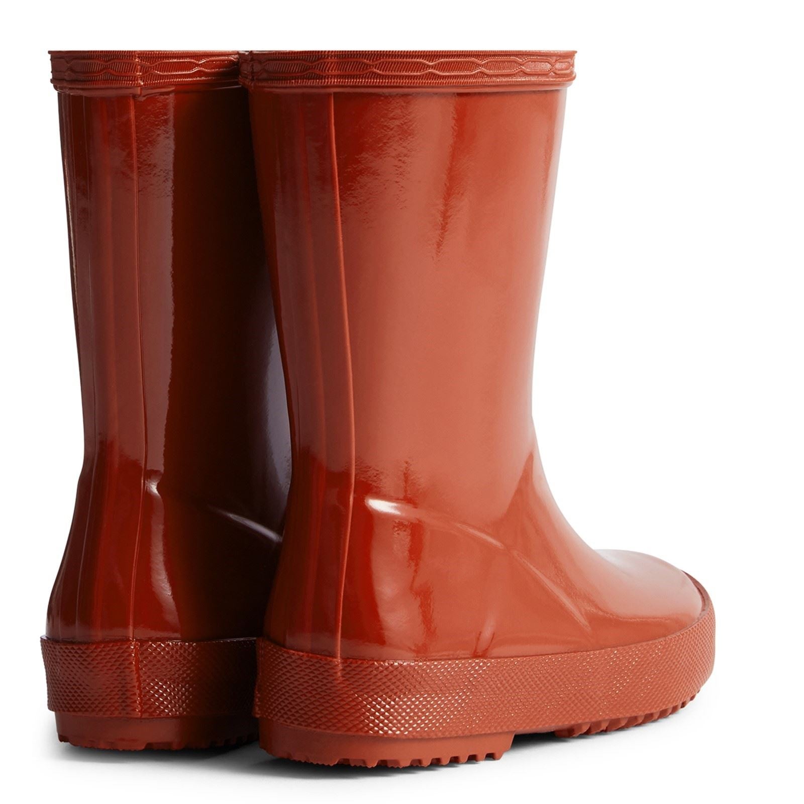 Hunter Kids First (Gloss) Rubber Military Red Wellington Boots