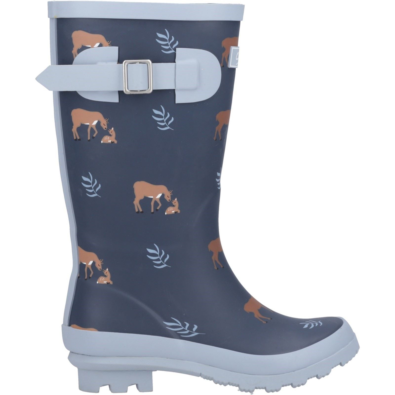 Cotswold Woodland JNR Rubber Girls's Deers Wellington Boots