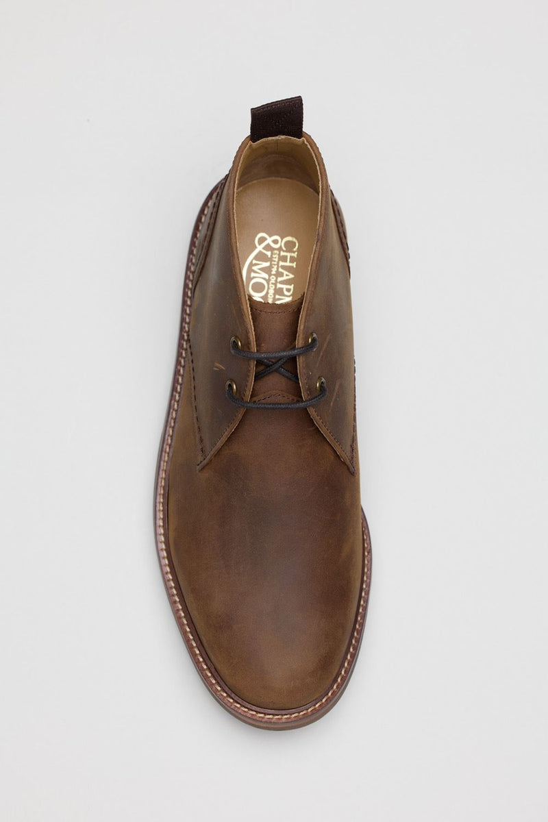 Chapman & Moore Country Chukka Oiled Leather Men's Tan Boots