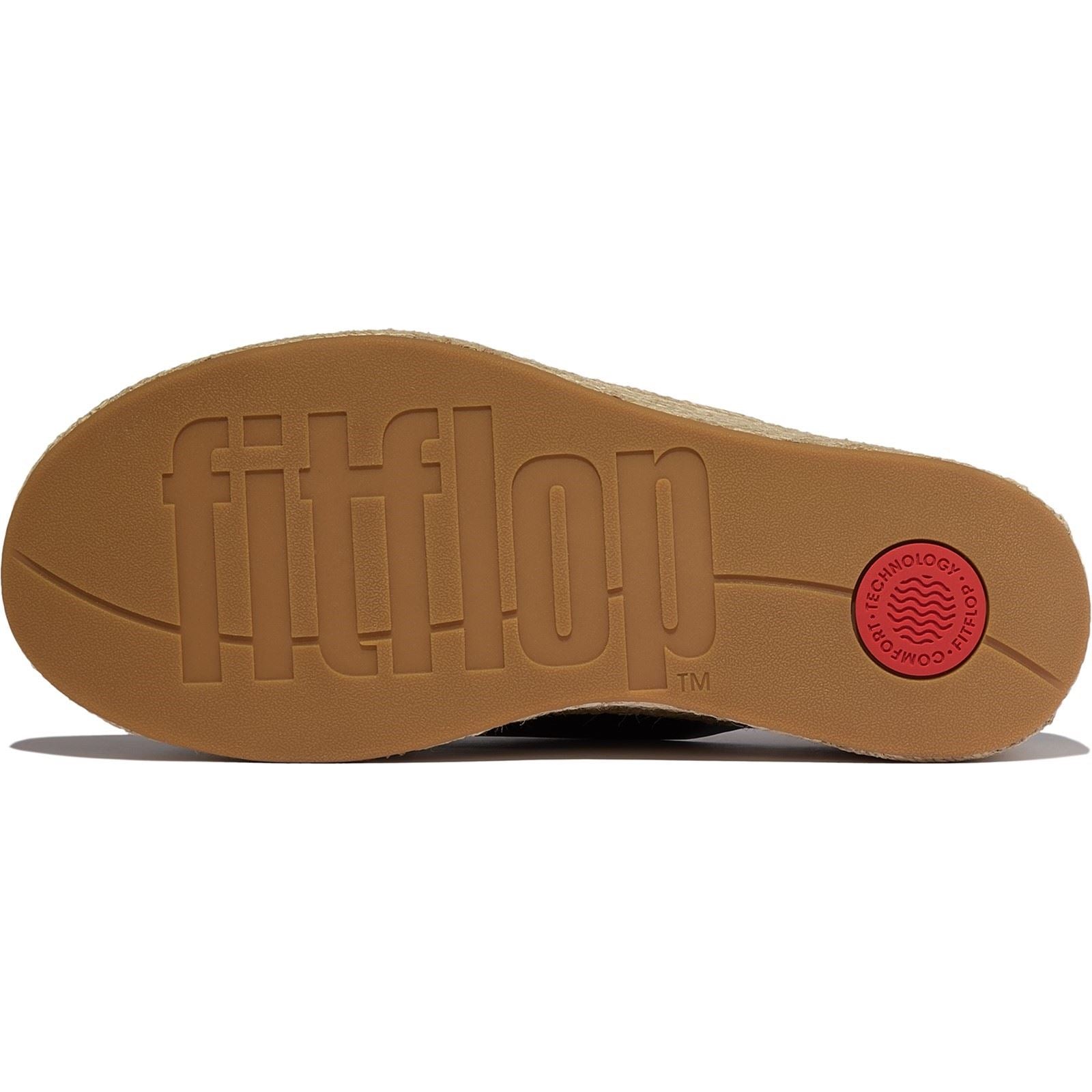 Fitflop Platfforms Leather Women's Black Sandals