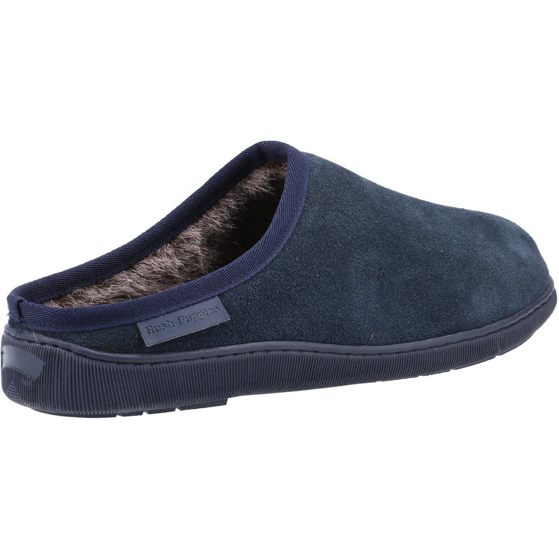 Hush Puppies Ashton Suede Men's Navy Slippers