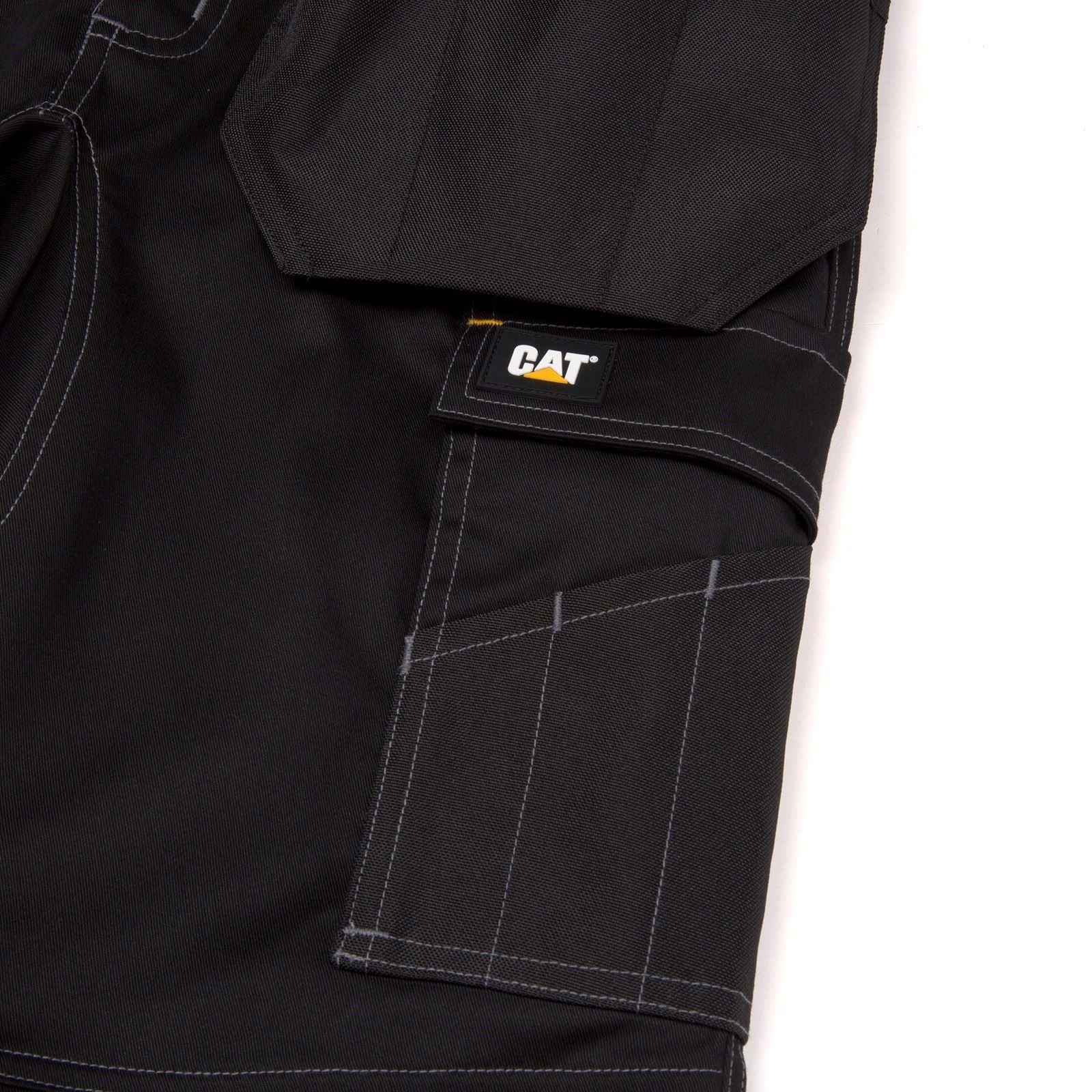 Caterpillar Essential Knee Pocket Stretch Holster Polyester Men's Black Outdoor Trousers