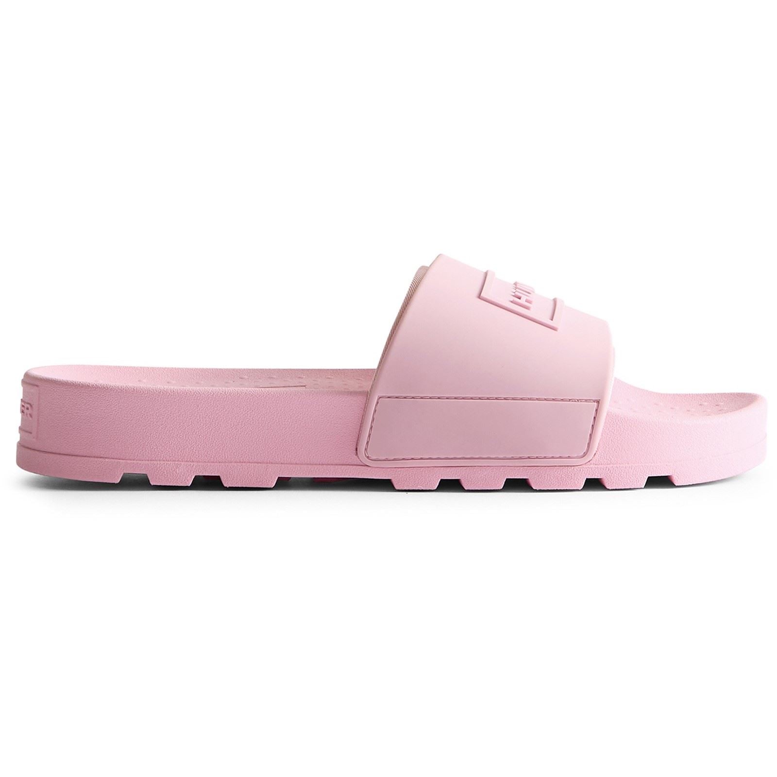 Hunter Core Embossedr Polyurethane Women's Parfait Pink Slides