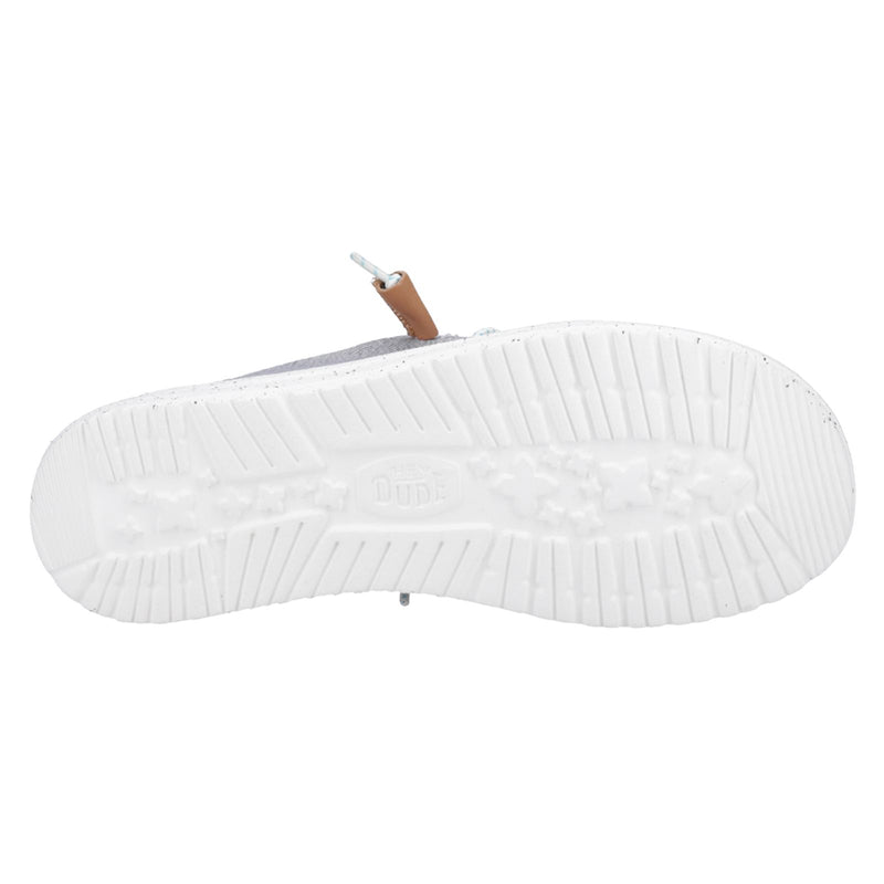 HEYDUDE Wendy Heathered Slub Tropical Linen/Lyocell/Cotton Women's Grey Loafers