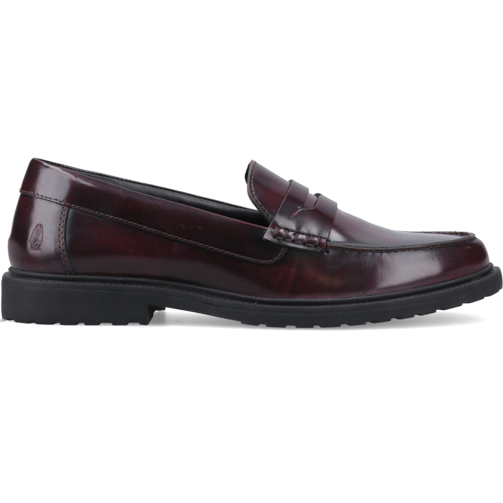Hush Puppies Verity Slip On Leather Women's Plum Loafers
