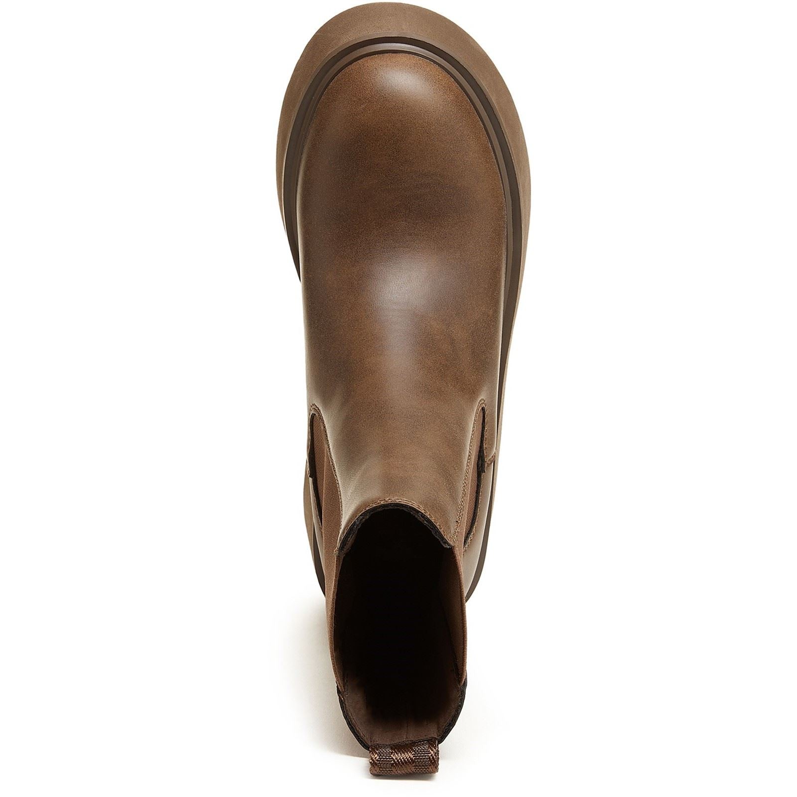 Rocket Dog Heyday Synthetic Women's Dark Brown Flat Chelsea Boots
