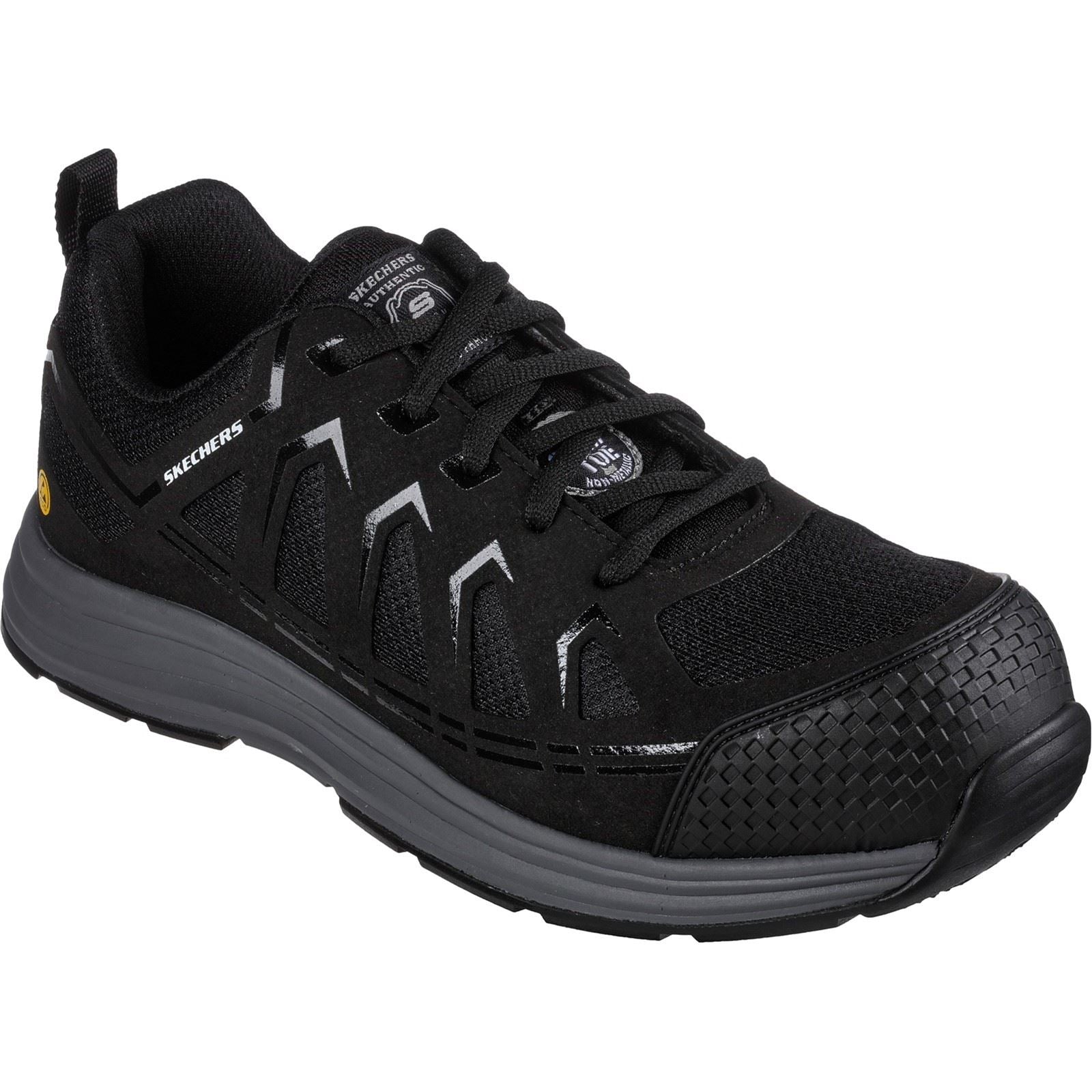 Skechers Workwear Malad II Textile Men's Black Safety Trainers