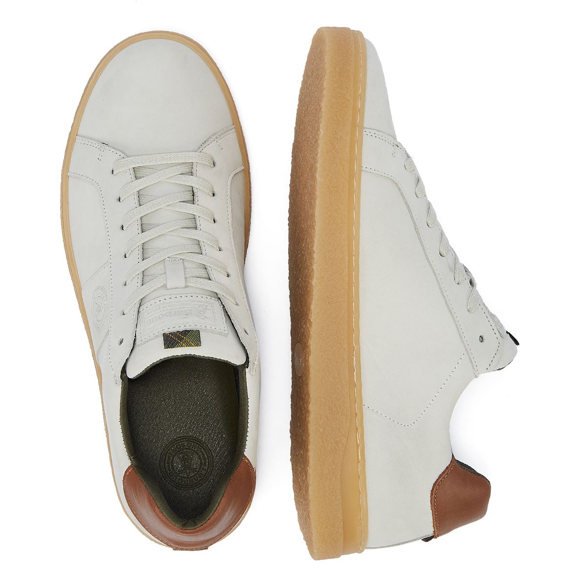 Barbour Reflect Men's White Trainers