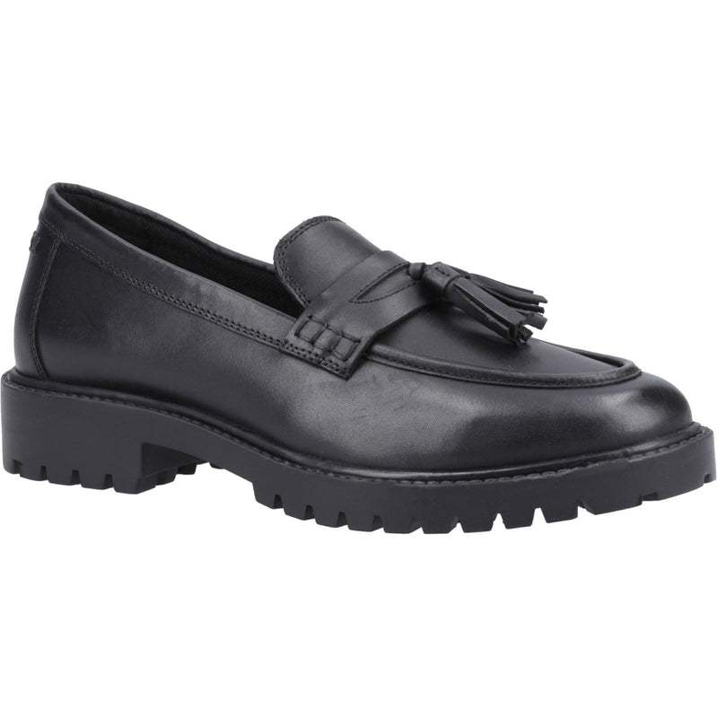 Hush Puppies Abigail Senior Leather Girls's Black Loafers