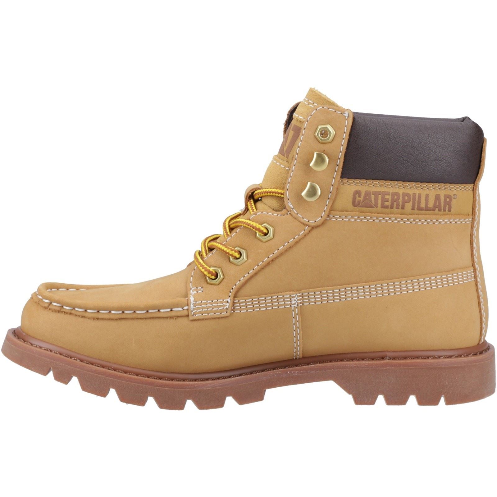 Caterpillar Colorado Moc Toe Leather Men's Honey Reset Ankle Boots