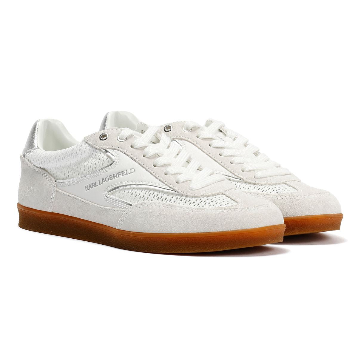 Karl Lagerfeld Kandidate Mesh Mix Women's White Trainers