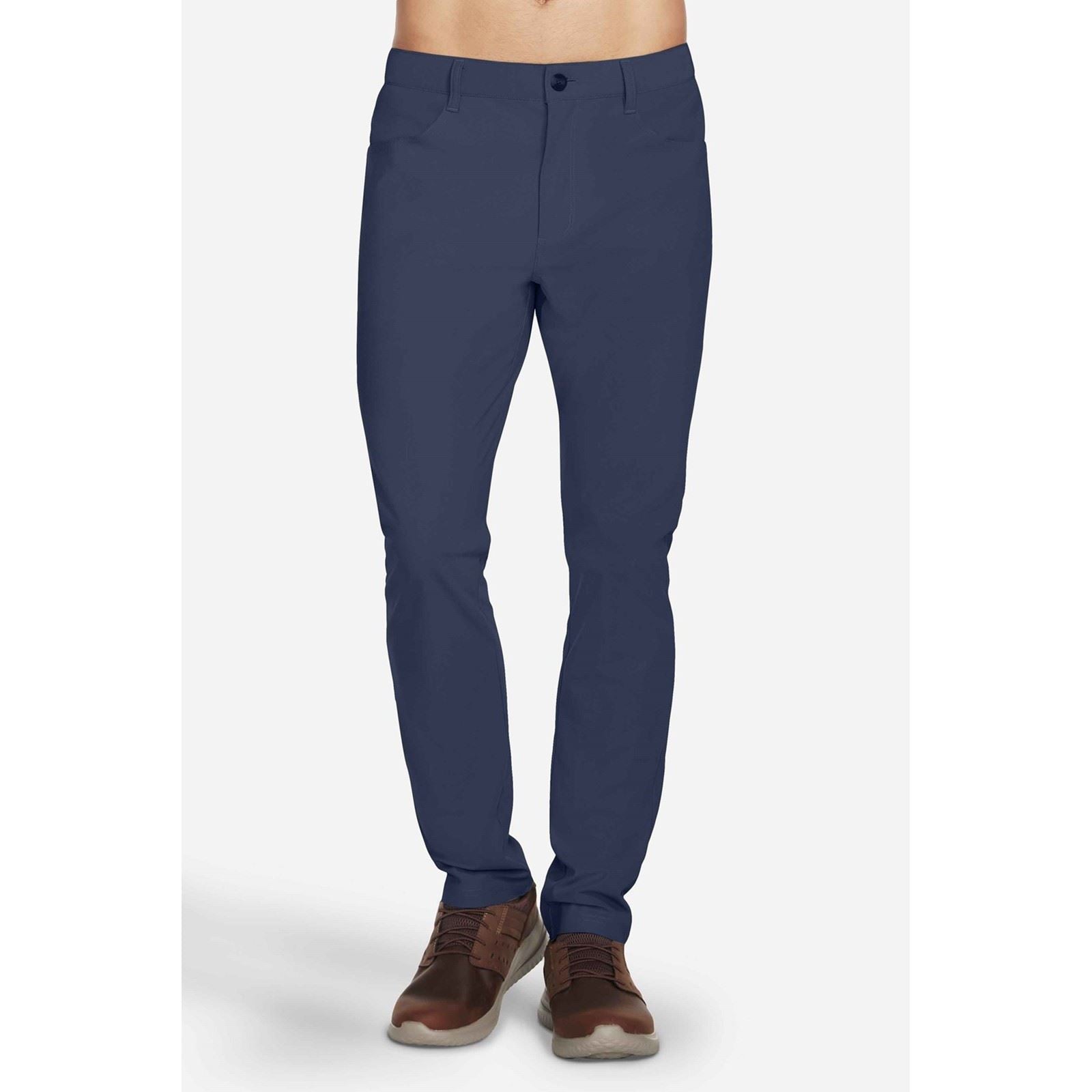 Skechers GO WALK Premium 5 Pocket Polyester Men's Grey Chino Pants