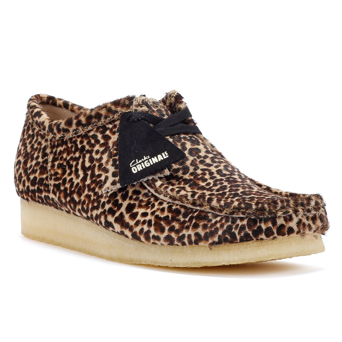 Clarks Originals Wallabee Harajuku Hair-On Leather Men's Leopard Lace-Up Shoes