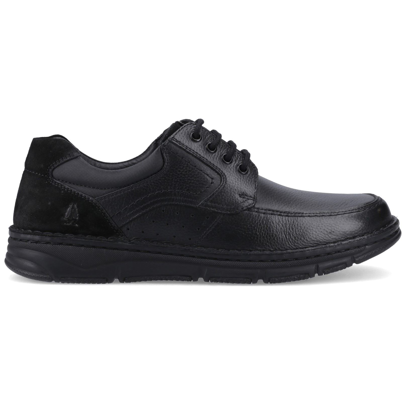 Hush Puppies Franklin Lace Up Leather Men's Black Loafers
