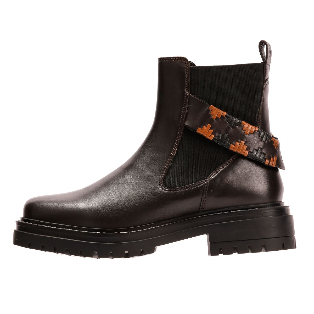 Osprey London The Guildford Chelsea Leather Women's Chocolate Boots