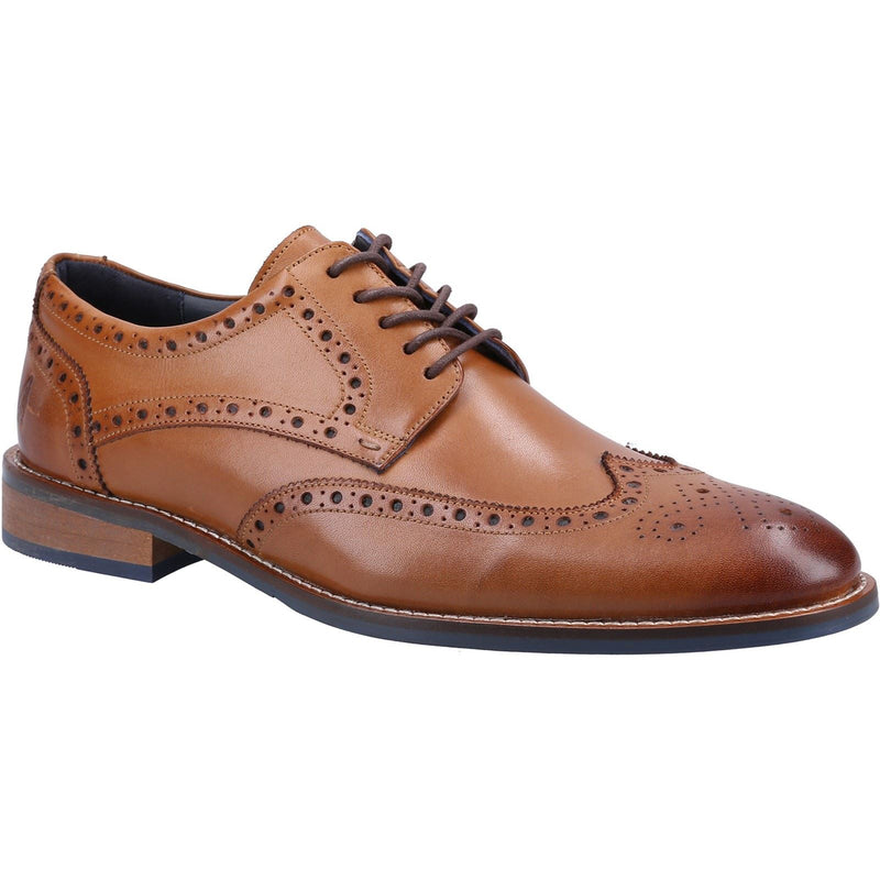 Hush Puppies Dustin Brogue Leather Men's Tan Brogues Shoes