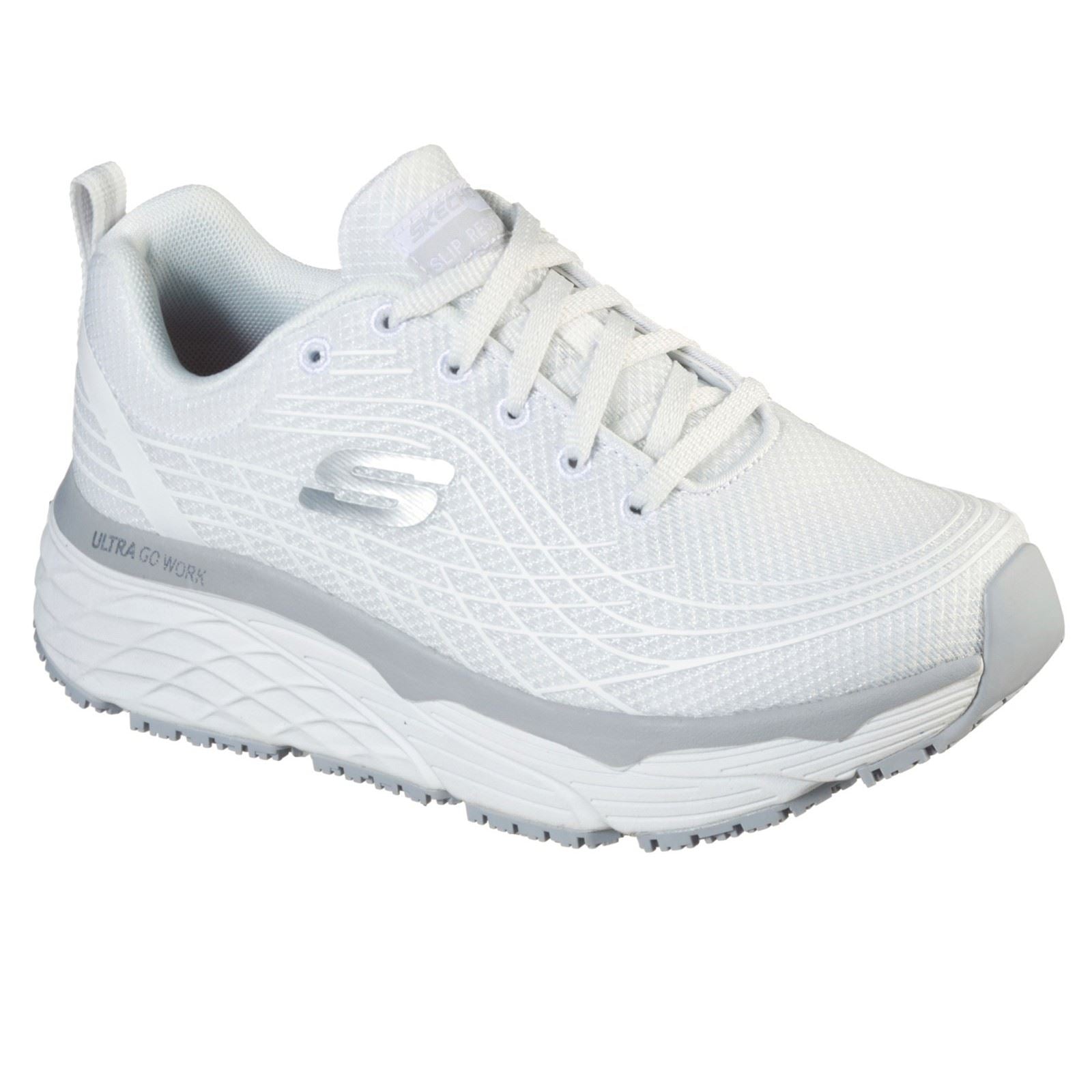Skechers Workwear Max Cushioning Elite Sr Textile Women's White Safety Trainers