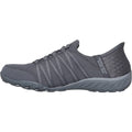 Skechers Breathe-Easy - Roll-With-Me Textile Women's Charcoal Trainers