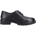 Hush Puppies Athena Senior Leather Girls's Black Brogues
