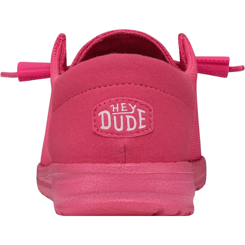 HEYDUDE Wendy Funk Mono Synthetic Women's Electric Pink Moccasins Shoes
