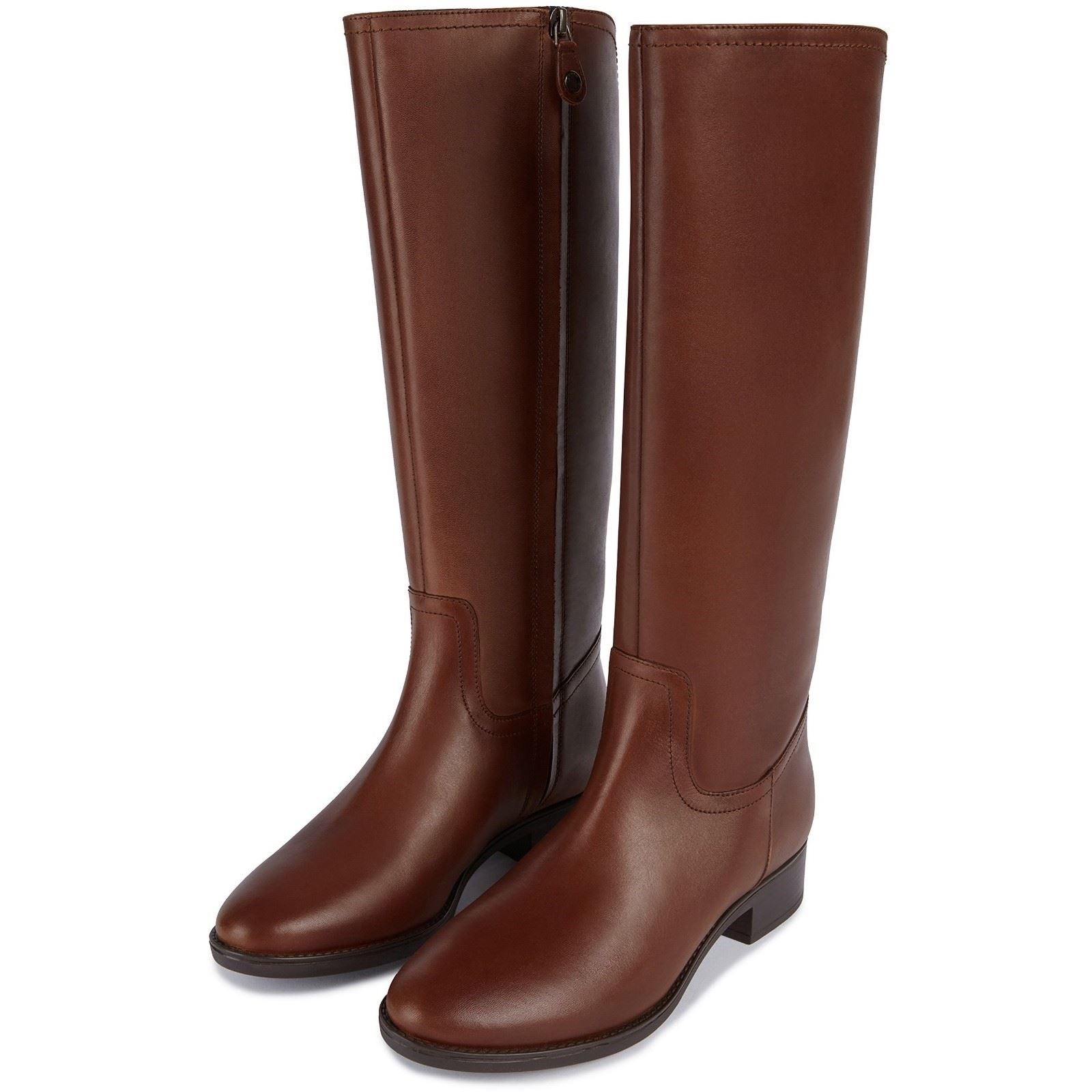 Geox D Felicity Leather Women's Brown Boots