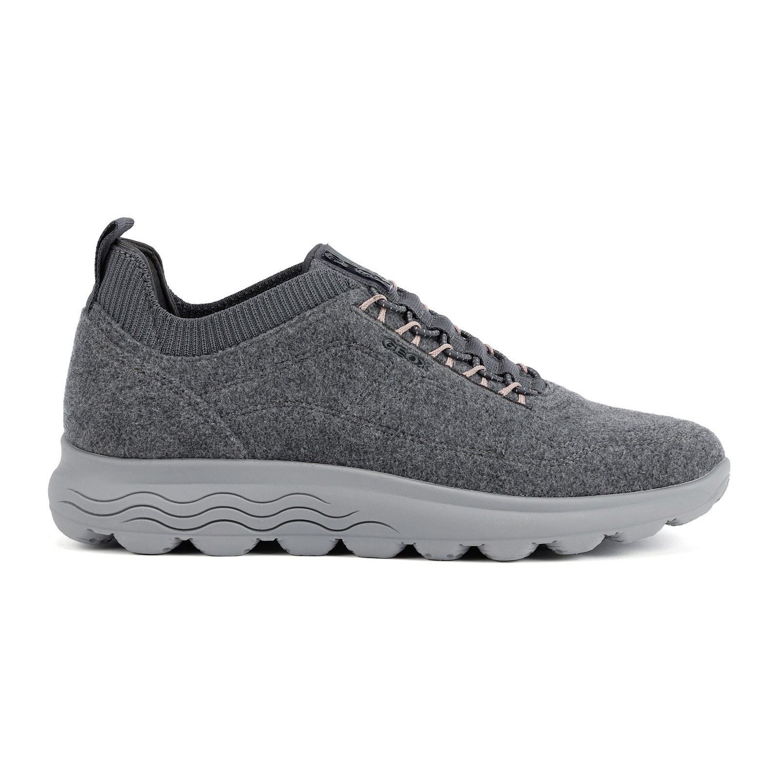 Geox D Spherica A Wool Blend Women's Anthracite Trainers