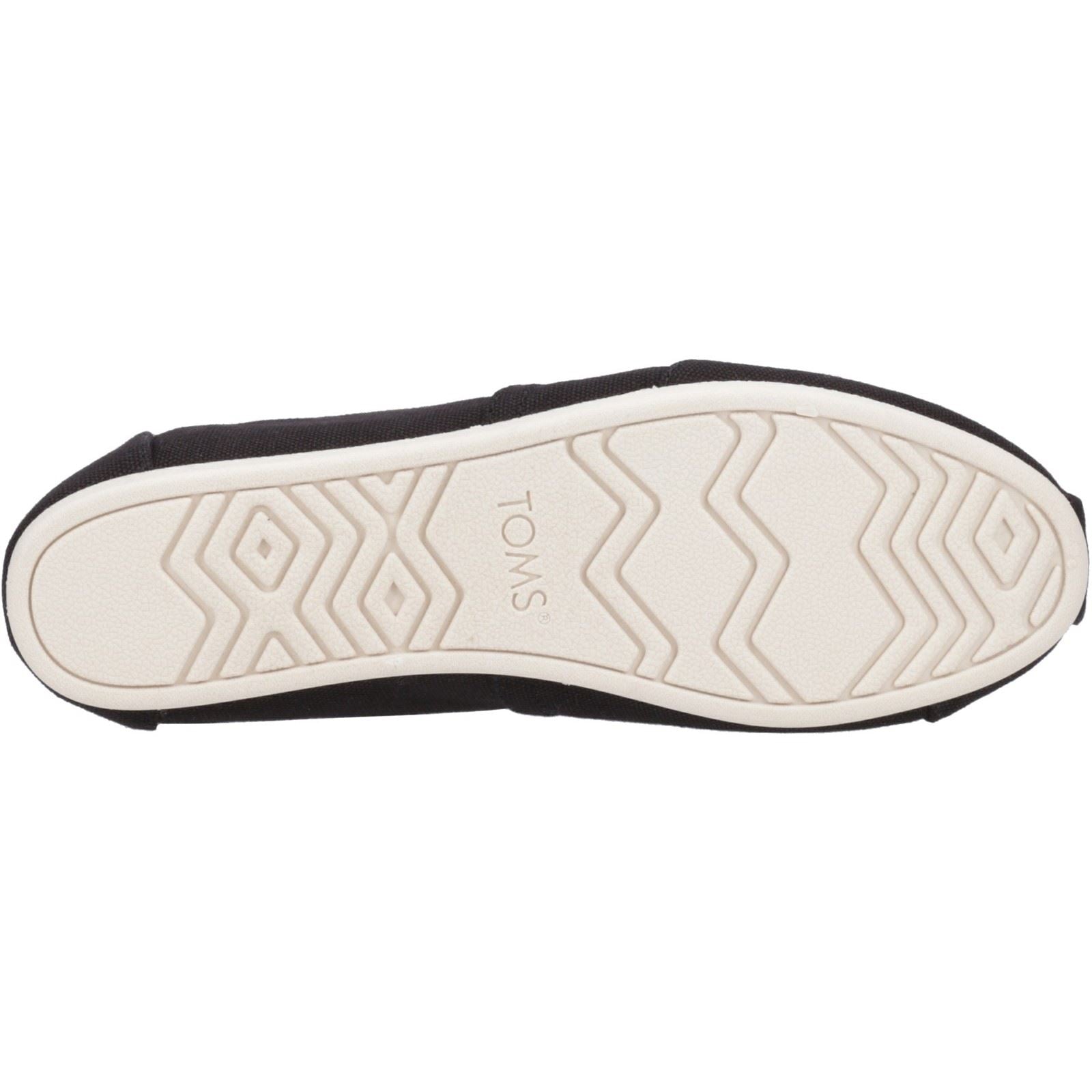 TOMS Alpargata 100% Cotton Women's Black Espadrilles