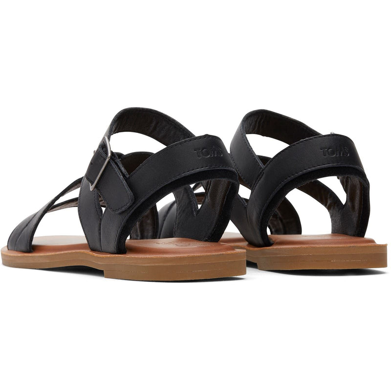 TOMS Sloane 100% Cow Women's Black Sandals